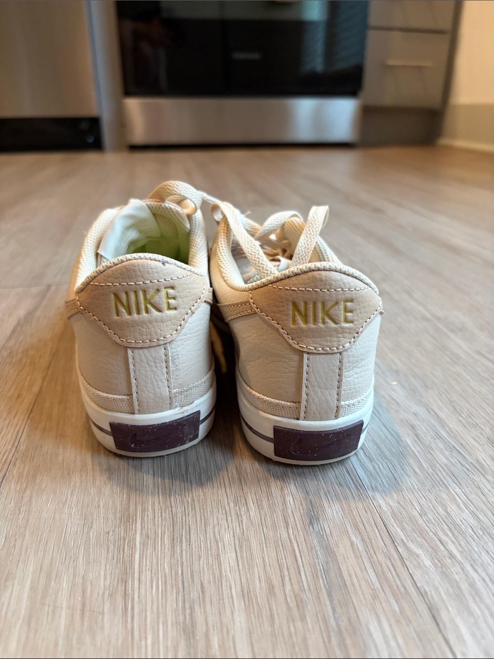 Nike Women’s Ivory Low-Top Sneakers - Picture 2 of 4